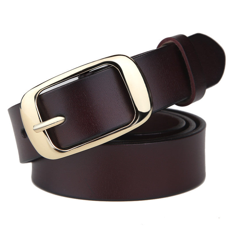 Ladies leather belt - WOMONA.COM