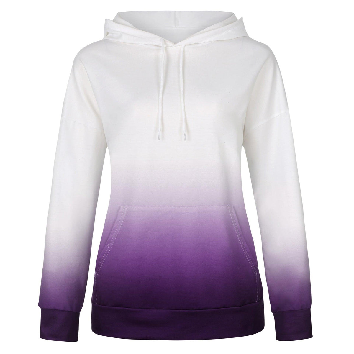 Tie-dye print hooded - WOMONA.COM