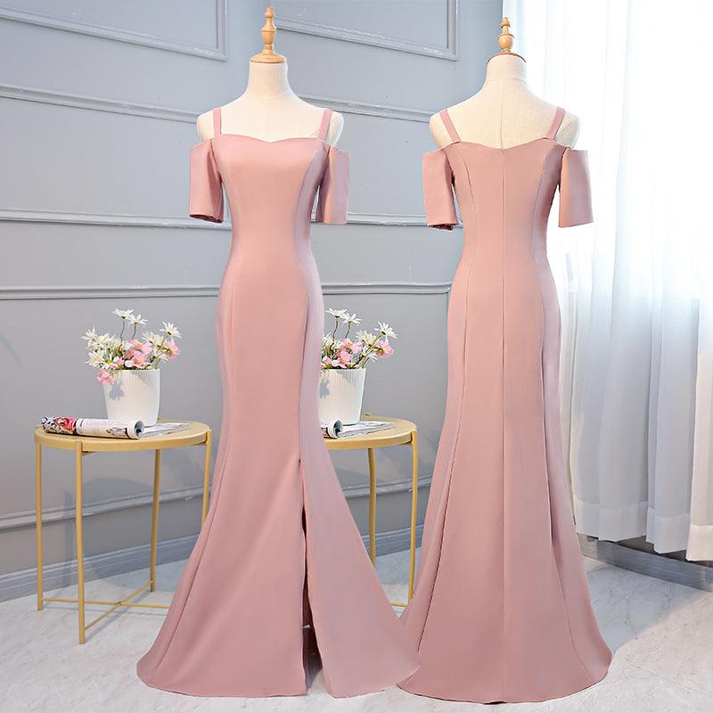 One-shoulder evening dress - WOMONA.COM
