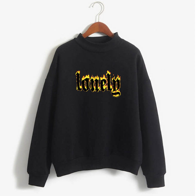 Lonelg Pattern Sweatshirt Hoodie - WOMONA.COM