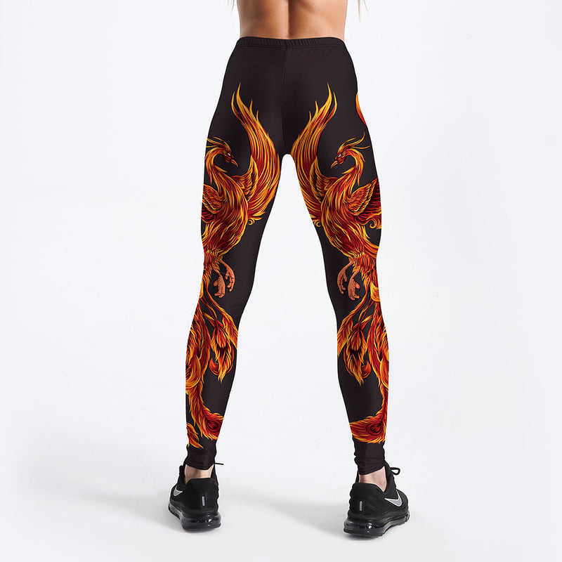 Rising Phoenix Leggings - WOMONA.COM