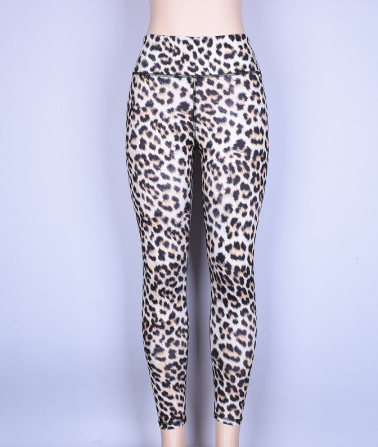 High waist leopard leggings - WOMONA.COM