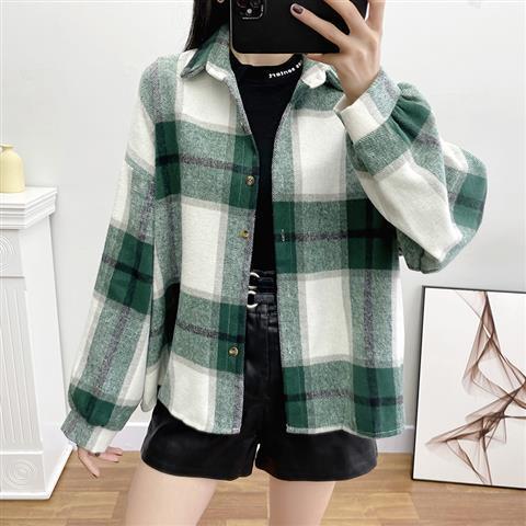 Loose Casual Shirt Jacket - WOMONA.COM