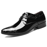 Glossy Men's Business Formal Shoes - WOMONA.COM