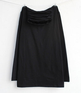 New Large Size High Neck Round Neck T-shirt Women - WOMONA.COM