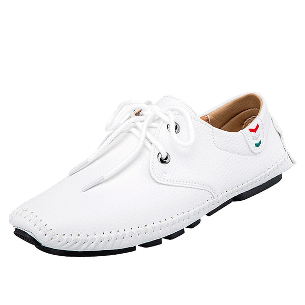 Business Casual Formal Wear British Leather Shoes Men - WOMONA.COM