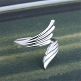 Angel wings lady index finger ring - WOMONA.COM