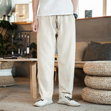 Linen casual pants - WOMONA.COM