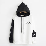 Bearded Cat Hooded Sweatshirt - WOMONA.COM