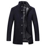 Business Gentleman Men's Coats Long - WOMONA.COM