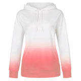 Tie-dye print hooded - WOMONA.COM