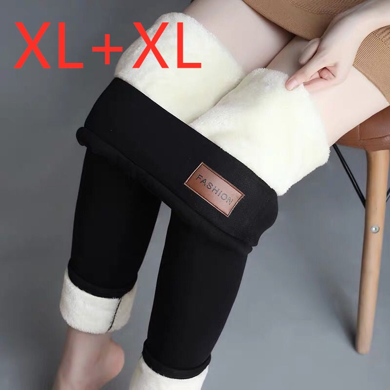 Women's lamb wool leggings - WOMONA.COM