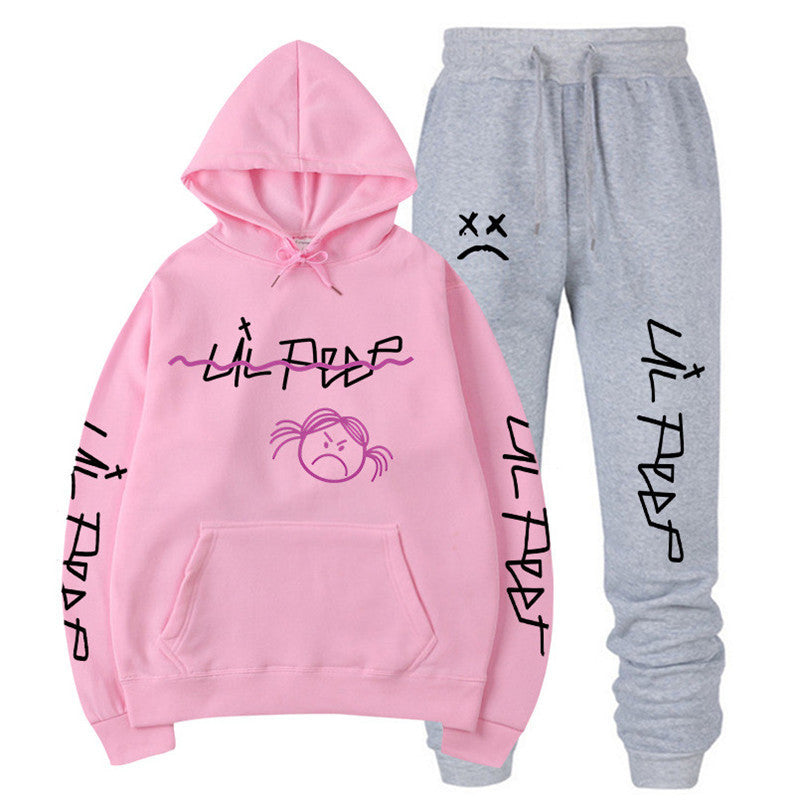 Peep Hoodie Sweatshirt Sets - WOMONA.COM