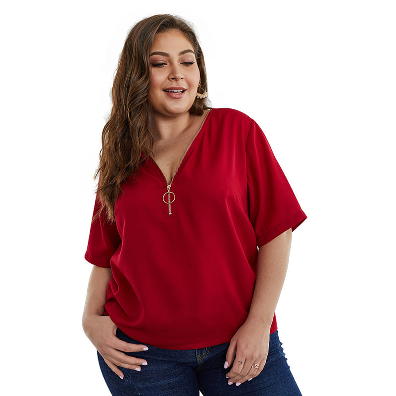 Plus-size plain coat Women - WOMONA.COM