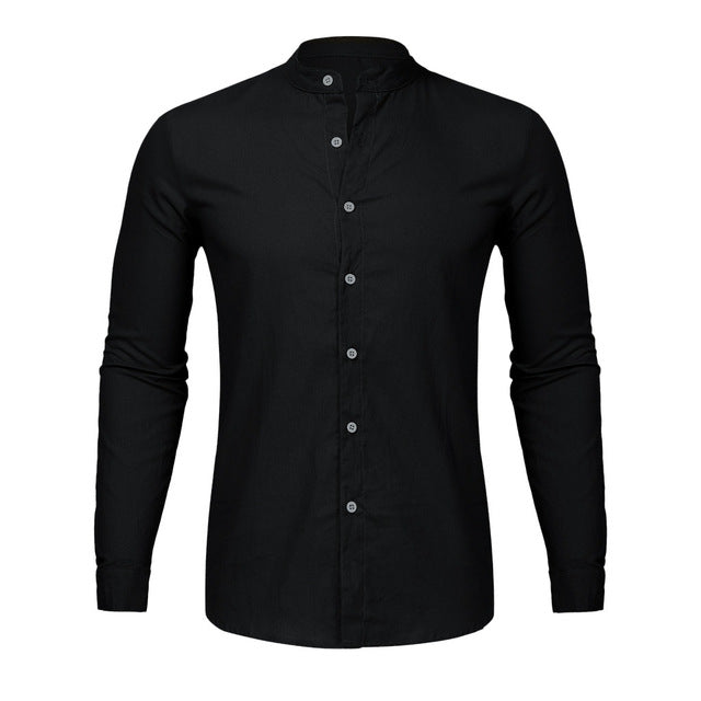 Cardigan long sleeve shirt men - WOMONA.COM