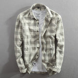 Cotton Washed New Men's Shirt - WOMONA.COM