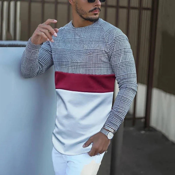 Round Neck T-Shirt For Men - WOMONA.COM