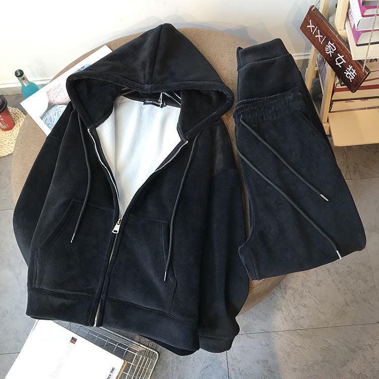 Plush Thickened Zipper Sweater - WOMONA.COM