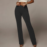 Hip-flare flared pants - WOMONA.COM