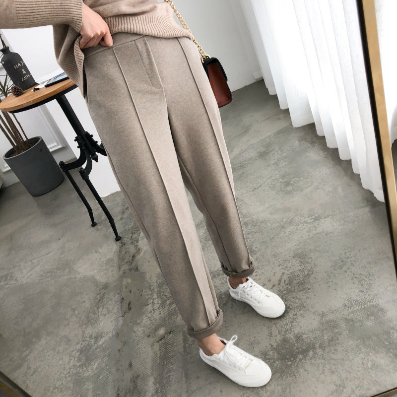 straight-leg suit pants - WOMONA.COM