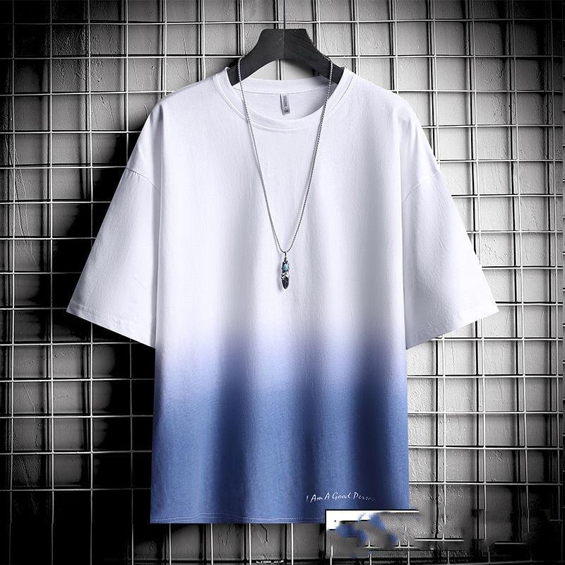 Hong Kong style loose T-shirt men - WOMONA.COM