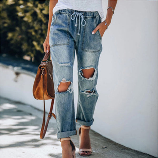 white trouser jeans - WOMONA.COM