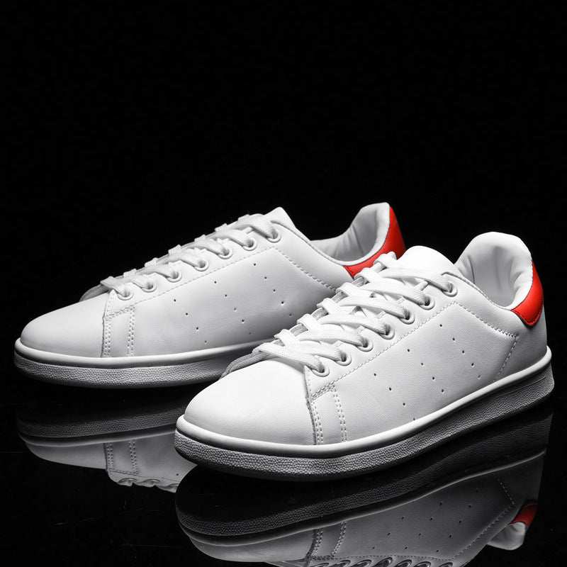 Lace-Up White Shoes Sneakers For Men - WOMONA.COM