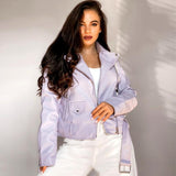 Faux leather jacket ladies - WOMONA.COM