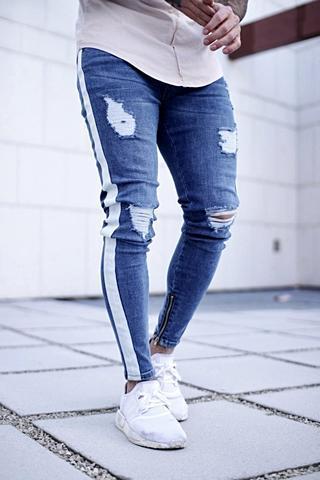 Ripped nostalgic jeans - WOMONA.COM