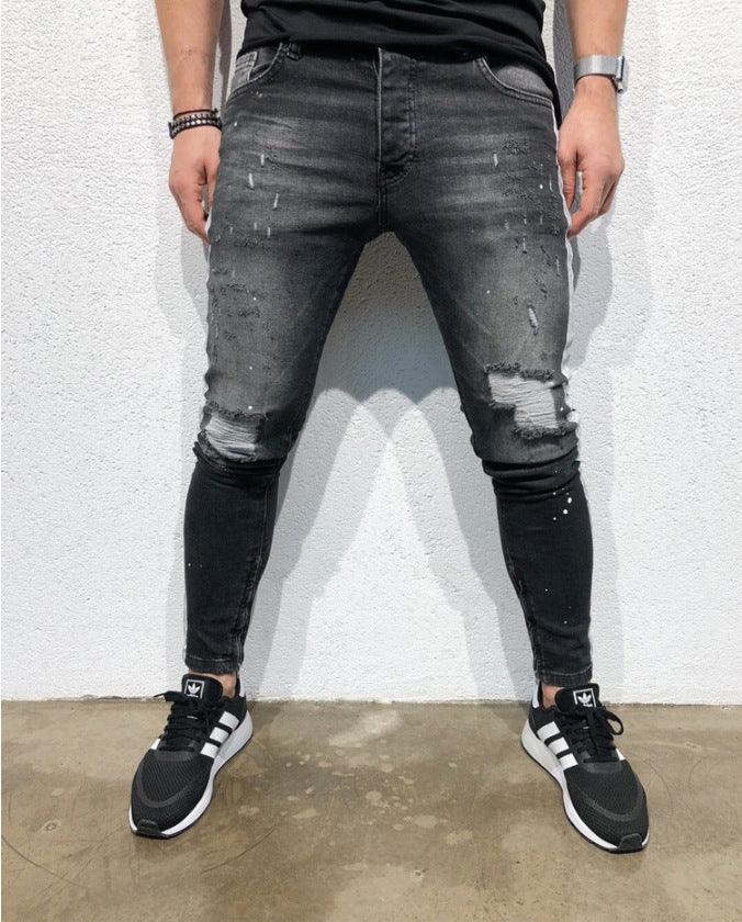Shredded feet jeans - WOMONA.COM