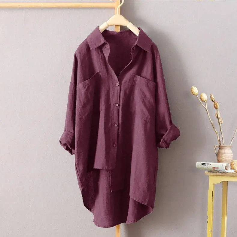 Cardigan Long Sleeve Top - WOMONA.COM