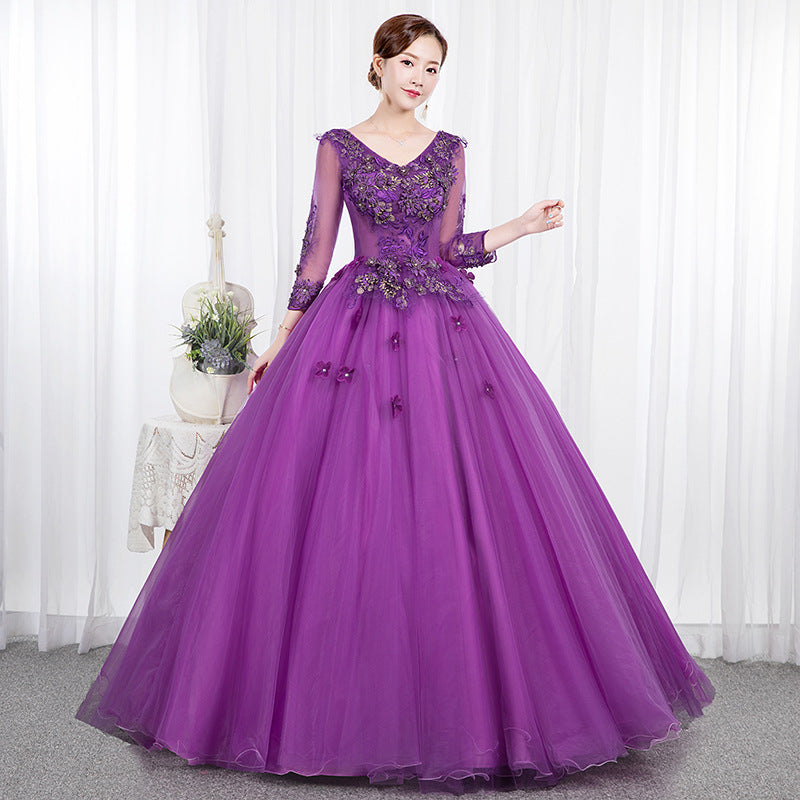 Pettiskirt Long Evening Dress - WOMONA.COM