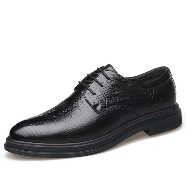 Formal Men's Low Top Leather Shoes - WOMONA.COM