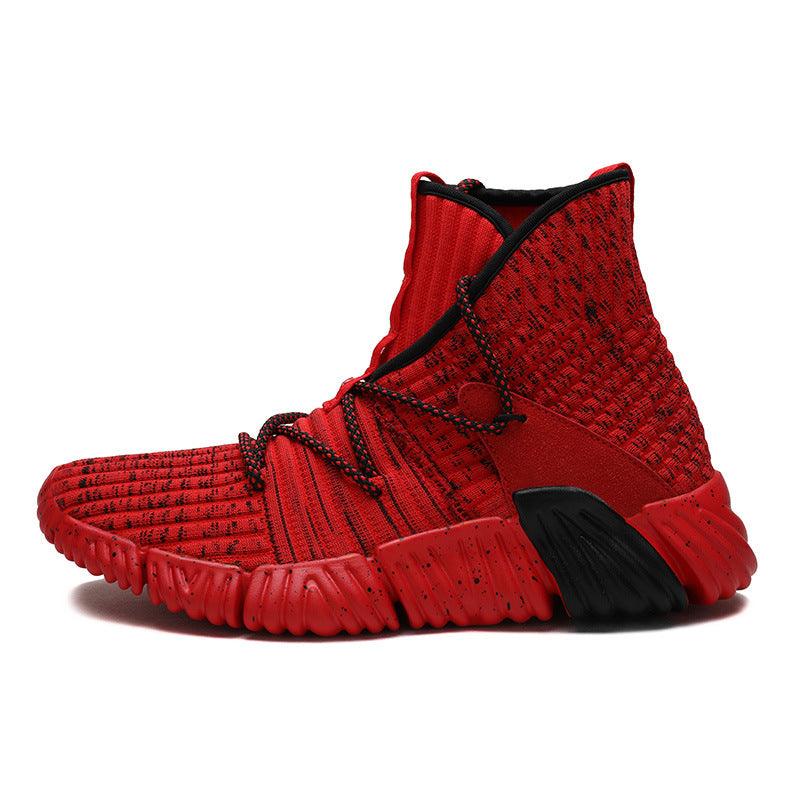 Sneakers Flying Woven High-top - WOMONA.COM