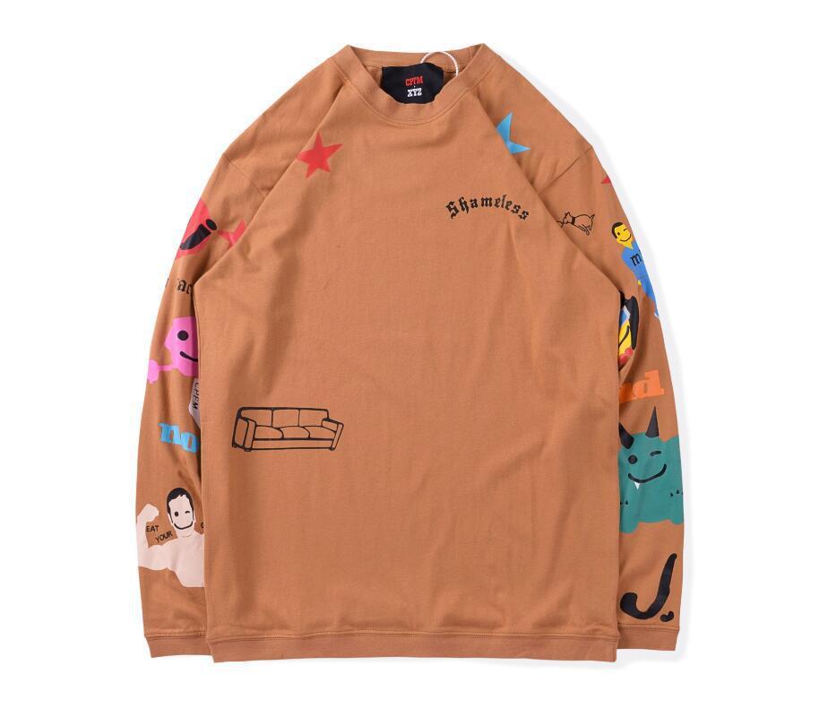 Hip-Hop Long-Sleeved T-Shirt Men And Women - WOMONA.COM
