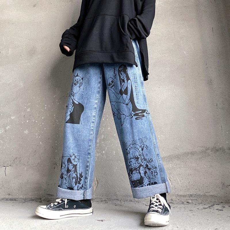 Wide Leg Jeans Men - WOMONA.COM