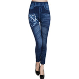 Denim Leggings - WOMONA.COM