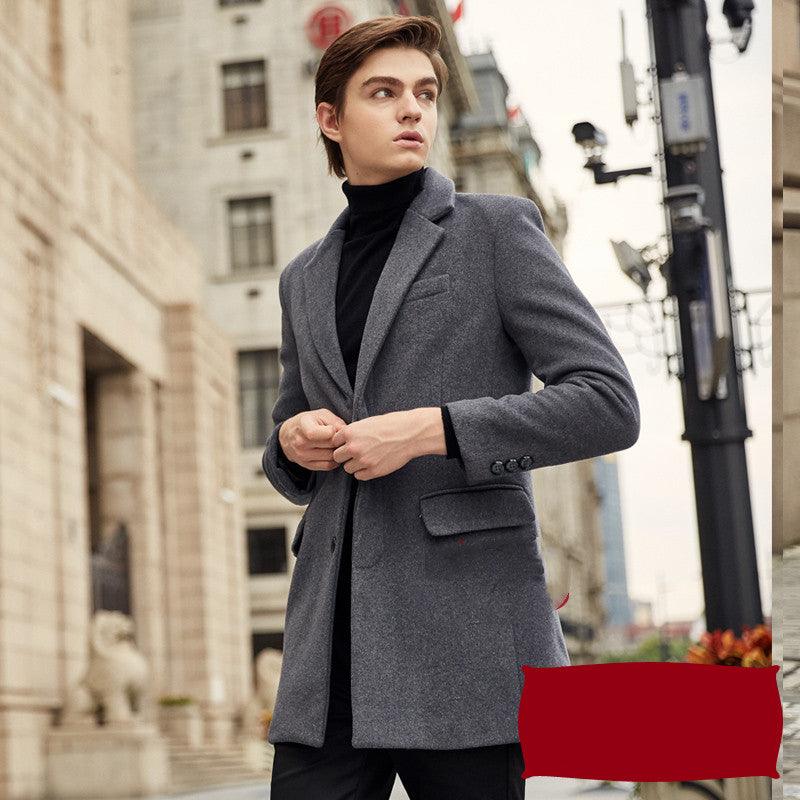Winter Woolen Coat Men's - WOMONA.COM