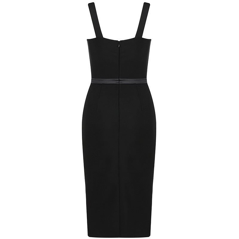 New Summer Women Elegant Black Bandage Sexy Dress - WOMONA.COM