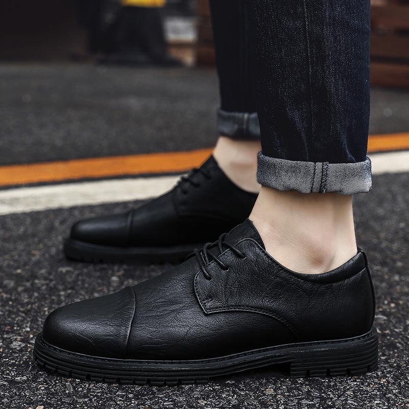 Men's Casual Leather Shoes - WOMONA.COM