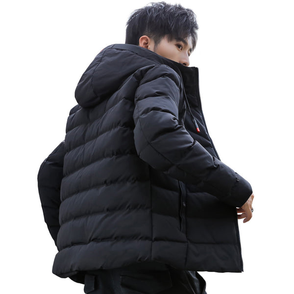 Winter Warm Cotton Hooded Jacket Men - WOMONA.COM