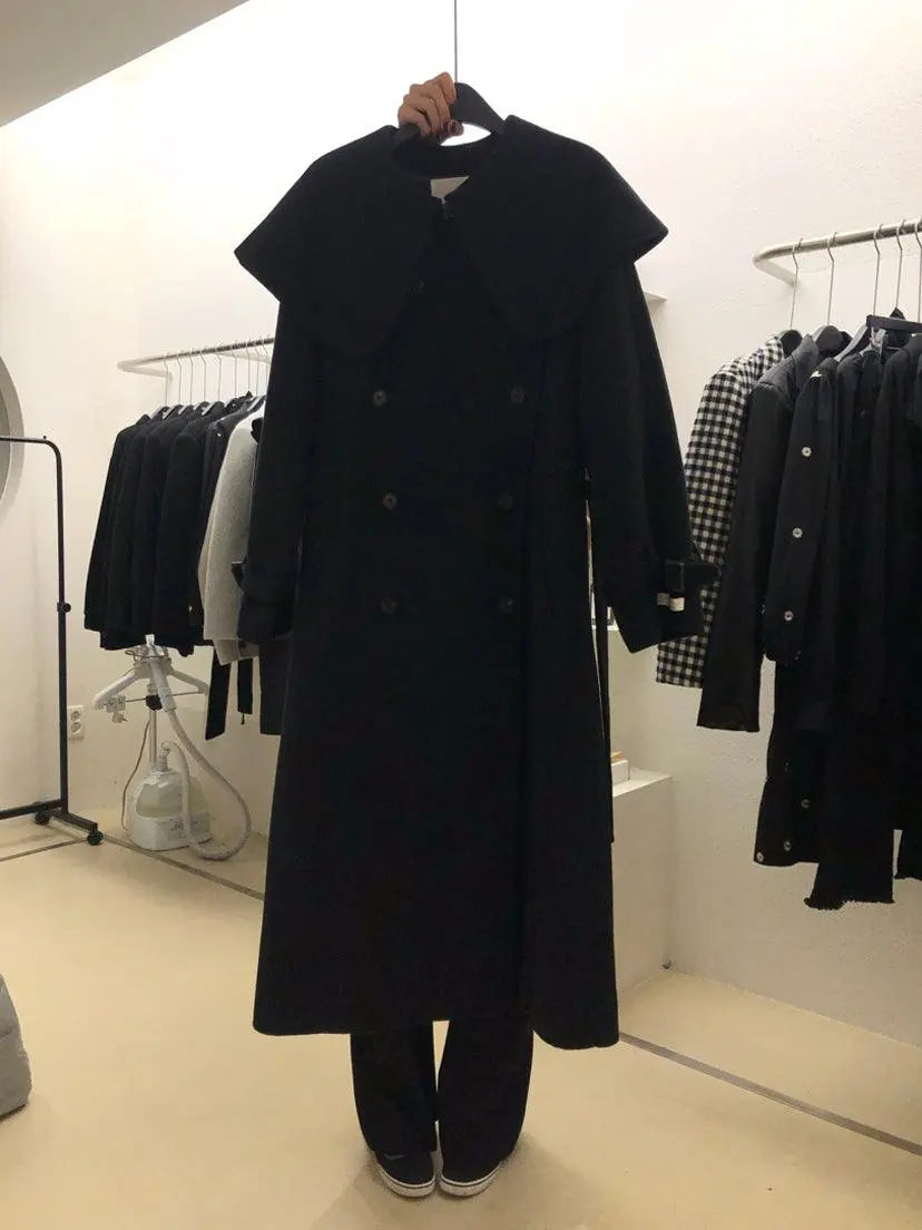 Long Woolen Coat Women - WOMONA.COM