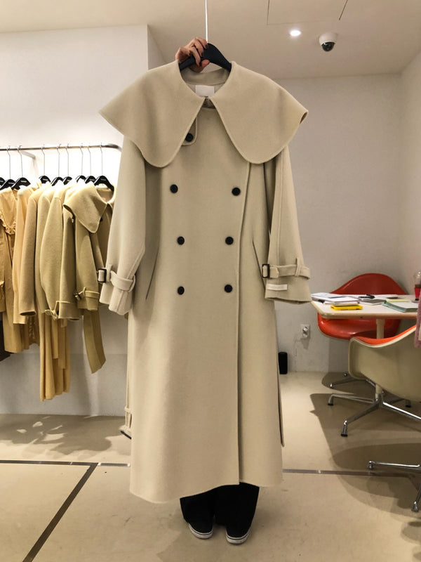 Long Woolen Coat Women - WOMONA.COM