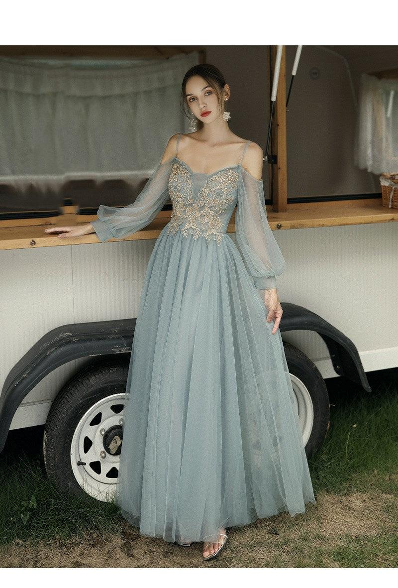 Meat-Covering Evening Dress - WOMONA.COM