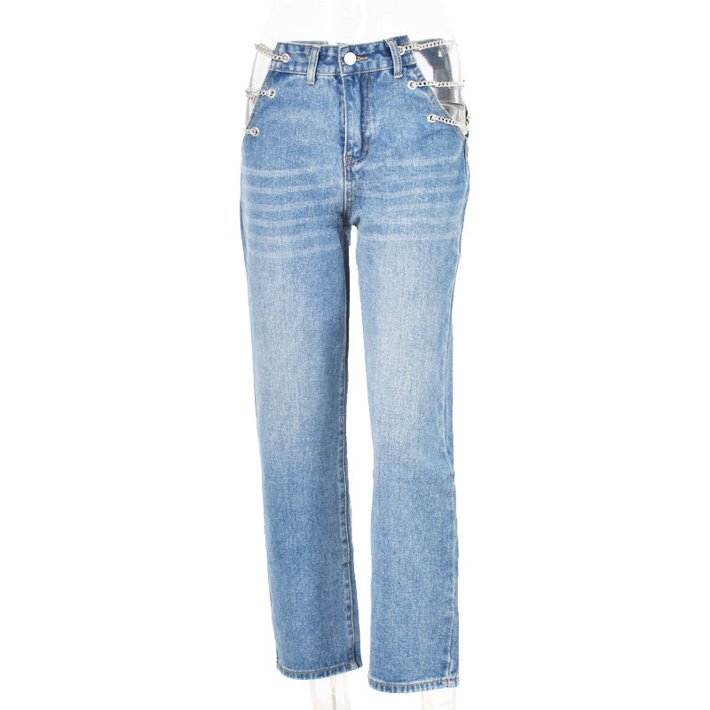 Simple Sexy High Waist Jeans - WOMONA.COM