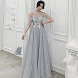 Grey bridesmaid dress - WOMONA.COM