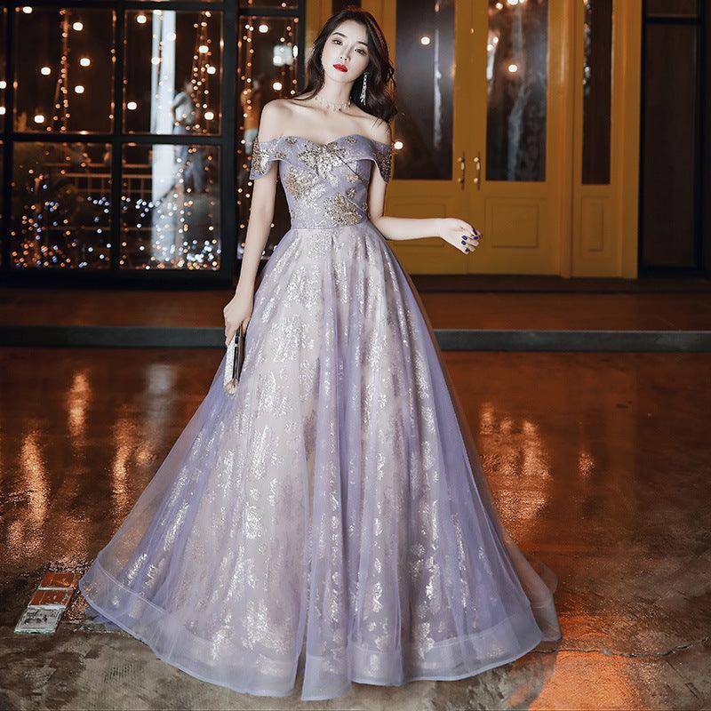 Temperament Ladies Long Dress - WOMONA.COM