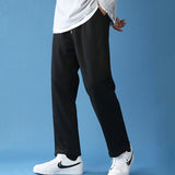 Casual Wide-leg Loose-fitting Straight-leg Sweatpants - WOMONA.COM