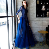 Royal blue dress - WOMONA.COM
