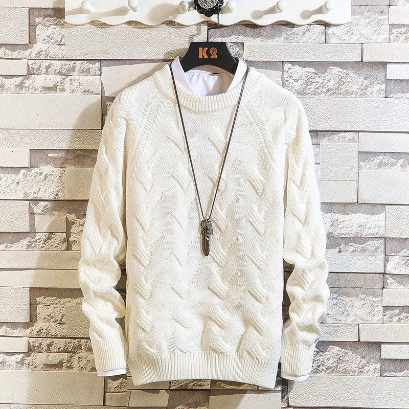 Round Neck Sweater - WOMONA.COM